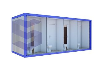 Модульный мужской туалет СМЗТ-1